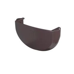 Заглушка желоб ТН ПВХ ОПТИМА, коричневый D120мм