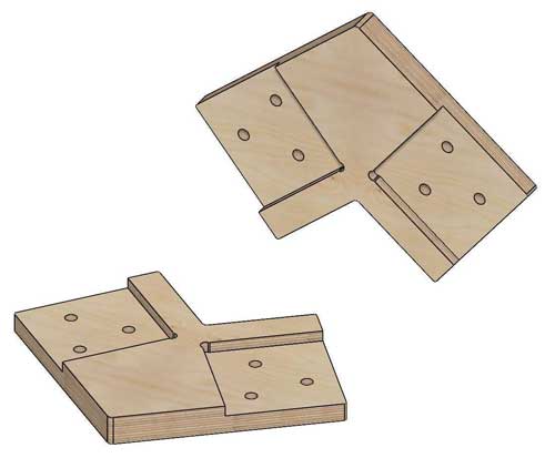 Коннекторы для сборки барнхауса FINHA W150L