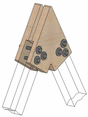 Коннекторы для сборки A-Frame FINHA  A100