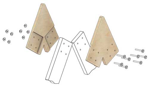 Коннекторы для сборки барнхауса FINHA A200