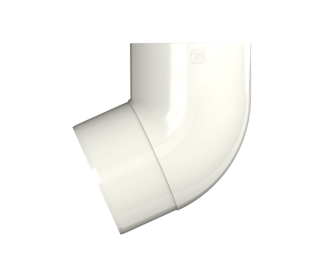 Колено трубы 67 ТН ПВХ МАКСИ,белое D100мм