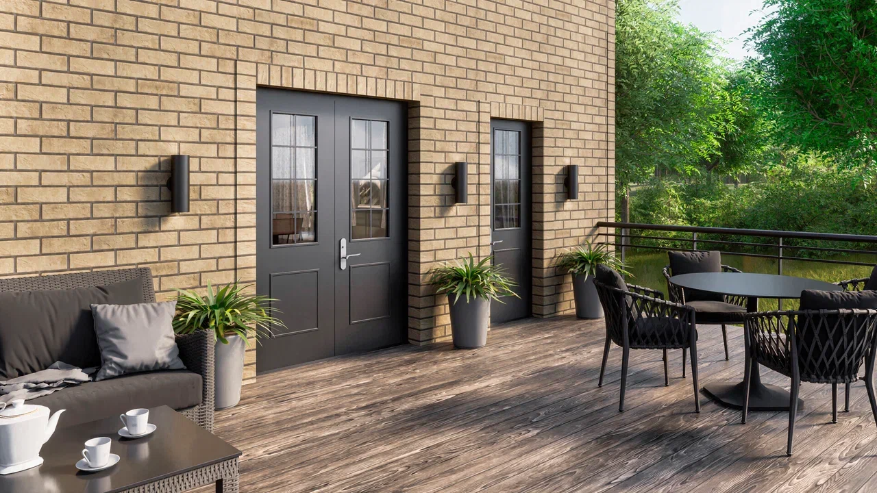 Фасадные панели ТН Кирпич, цвет Эксетер