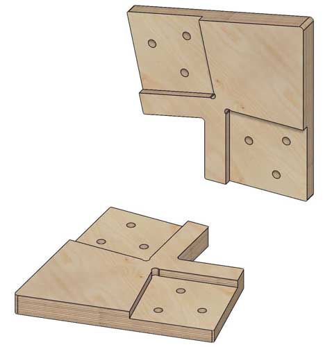 Коннекторы для сборки барнхауса FINHA P150L