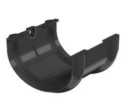 Соединитель желоба ТН ПВХ ОПТИМА, черный D120мм