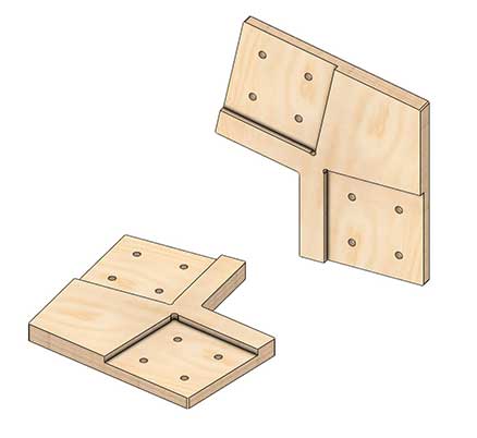 Коннекторы для сборки барнхауса FINHA W200L