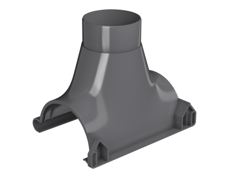 Воронка желоба ТН ПВХ МАКСИ, графитово-серый D152мм