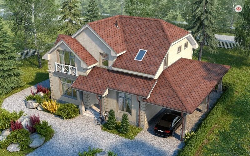 Шинглас Финская Соната Красный