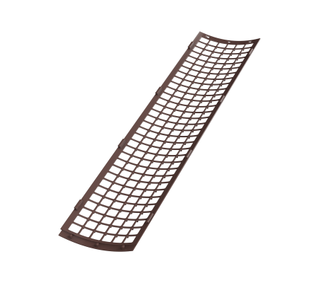 Решетка желоба защитная (0,6 м.п) ТН ПВХ, коричневая D125мм