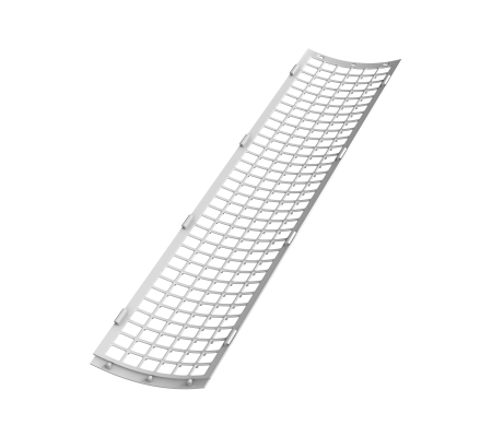 Решетка желоба защитная (0,6 м.п) ТН ПВХ, белая D125мм