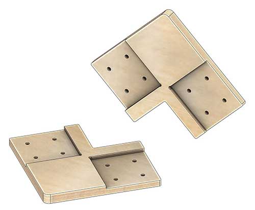 Коннекторы для сборки барнхауса FINHA V200