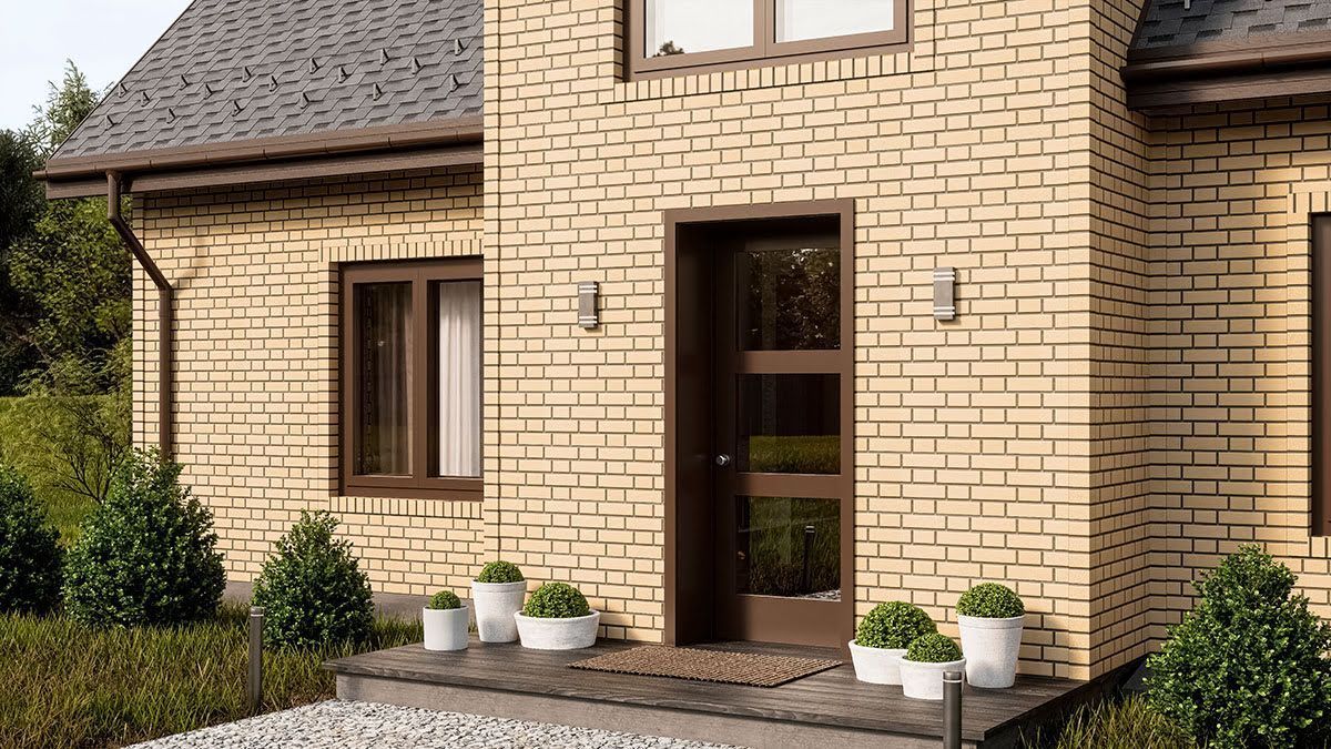 Фасадные панели ТН Оптима Клинкер, цвет Песочный