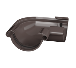 Угол желоба 90 ТН ПВХ МАКСИ, коричневый D152мм