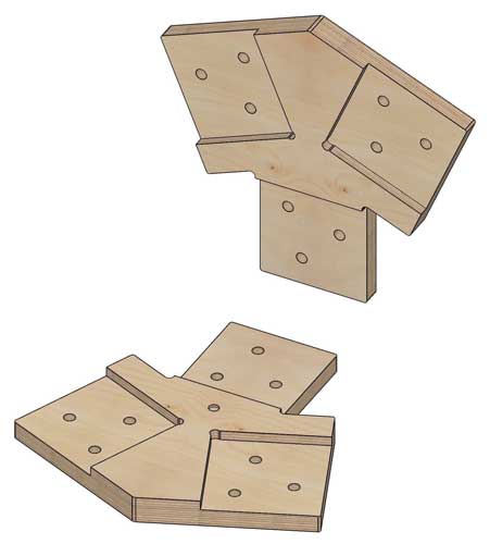 Коннекторы для сборки барнхауса FINHA M150L