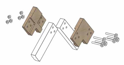 Коннекторы для сборки барнхауса FINHA V100