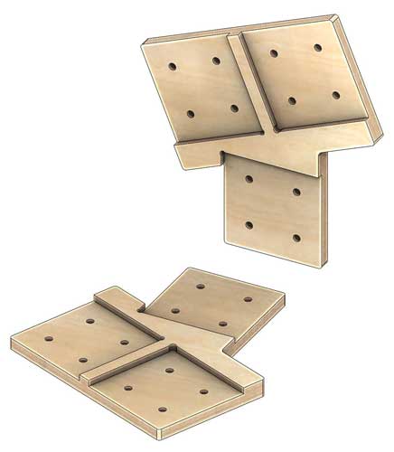 Коннекторы для сборки каркасного дома с фронтонами FINHA T200LF