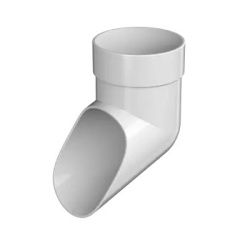 Слив трубы ТН ПВХ ОПТИМА, белый D80мм