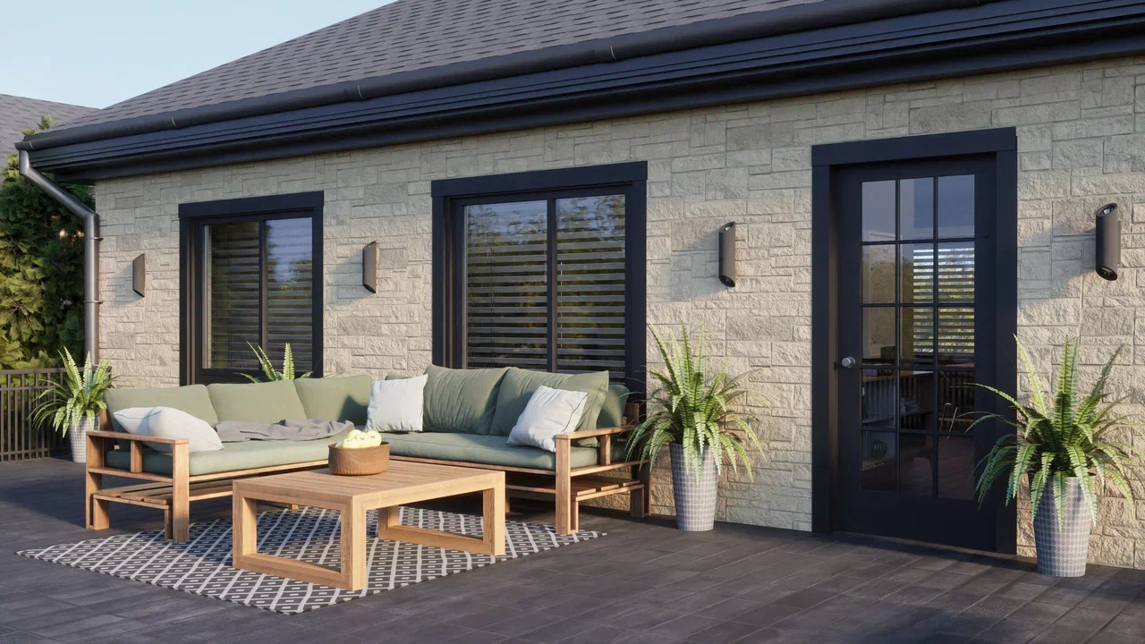 Фасадные панели ТН Песчаник, цвет Бежевый