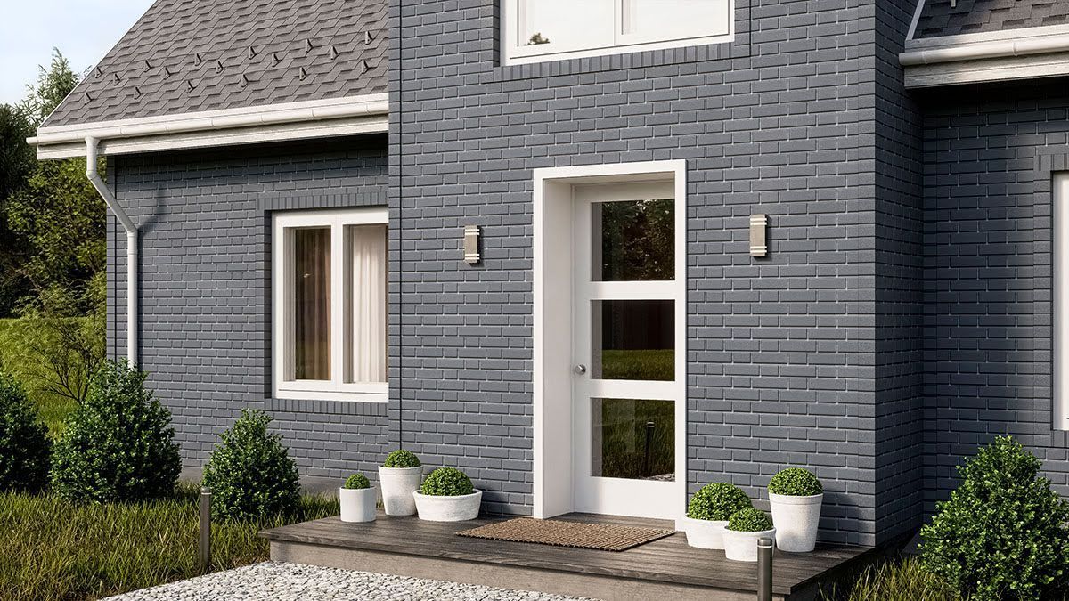 Фасадные панели ТН Оптима Клинкер, цвет Серый