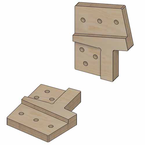 Коннекторы для сборки каркасного дома с фронтонами FINHA W100LF