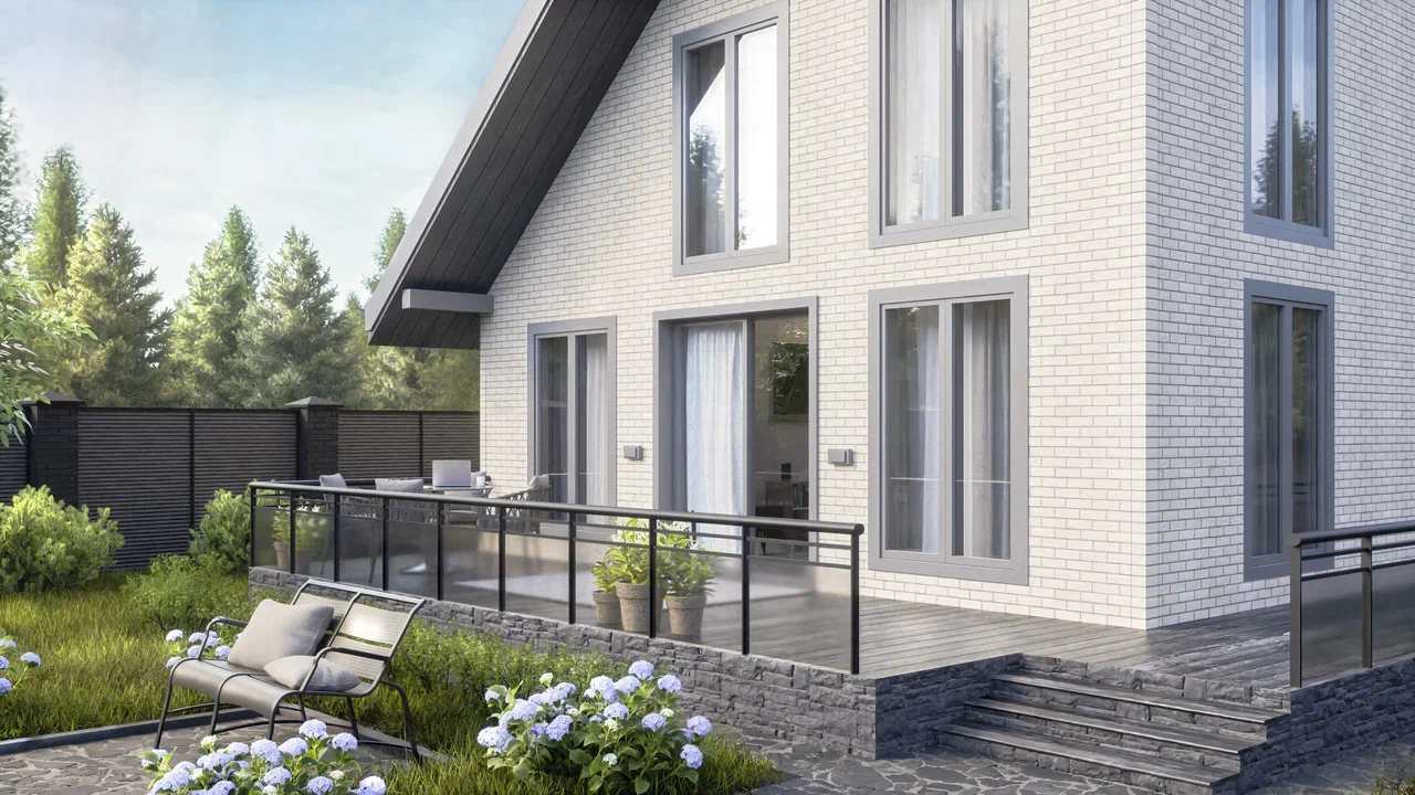 Фасадные панели ТН Оптима Кирпич, цвет Слоновая кость