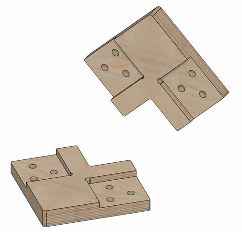 Коннекторы для сборки барнхауса FINHA V100