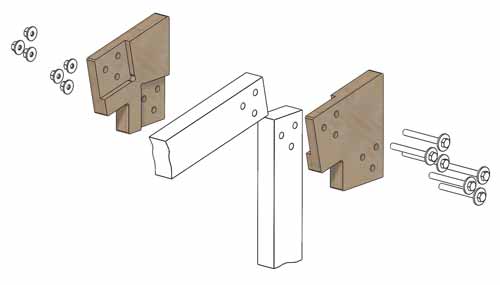 Коннекторы для сборки барнхауса FINHA P100L