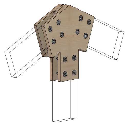 Коннекторы для сборки барнхауса FINHA M200F