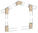 Коннекторы для сборки каркасного дома с фронтонами FINHA W200F