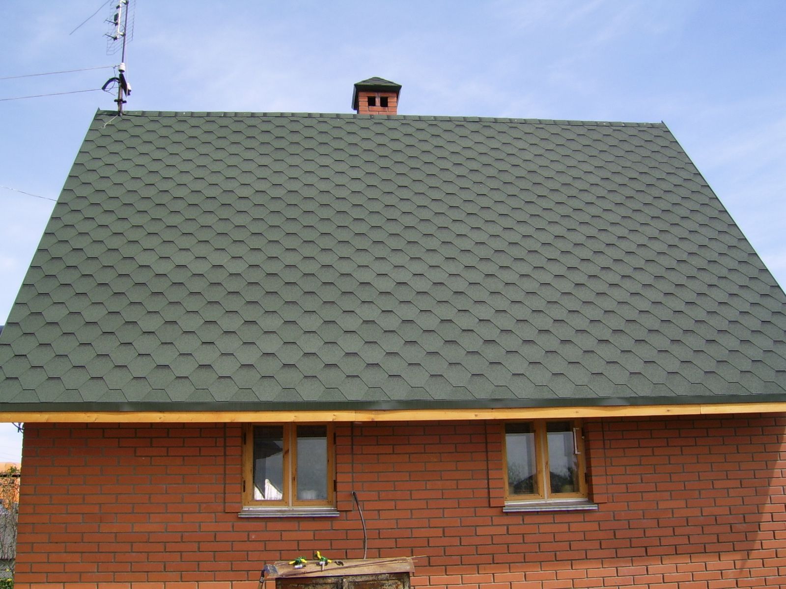 Комплект для двухскатной кровли черепица Оптима