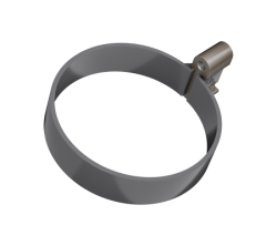 Хомут трубы ТН ПВХ МАКСИ, графитово-серый D100мм