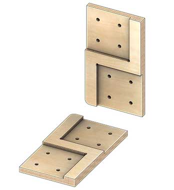 Коннекторы для сборки каркасного дома с фронтонами FINHA W200F