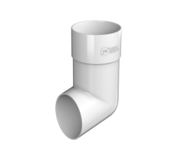 Слив трубы ТН ПВХ, белый D82мм