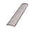 Решетка желоба защитная (0,6 м.п) ТН ПВХ, коричневая D125мм