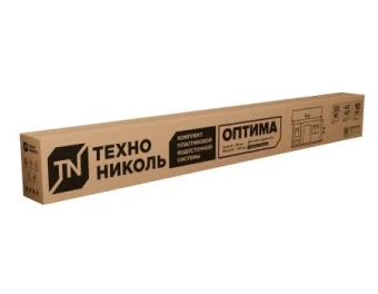 Комплект водосточной системы ТЕХНОНИКОЛЬ Оптима 120/80 для ската 6 м (труба 2м), белый
