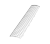 Решетка желоба защитная (0,6 м.п) ТН ПВХ, белая D125мм