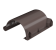 Соединитель желоба ТН ПВХ МАКСИ, коричневый D152мм