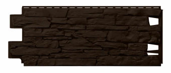 Фасадные панели ТН Оптима Камень, цвет Темно-коричневый