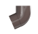 Колено трубы 67 ТН ПВХ МАКСИ, коричневый D100мм