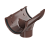 Воронка желоба ТН ПВХ, коричневый D125мм