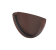 Заглушка желоб ТН ПВХ, коричневый D125мм
