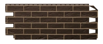 Фасадные панели ТН Оптима Кирпич, цвет Темно-коричневый