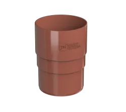 Муфта трубы ТН ПВХ, красная D82мм